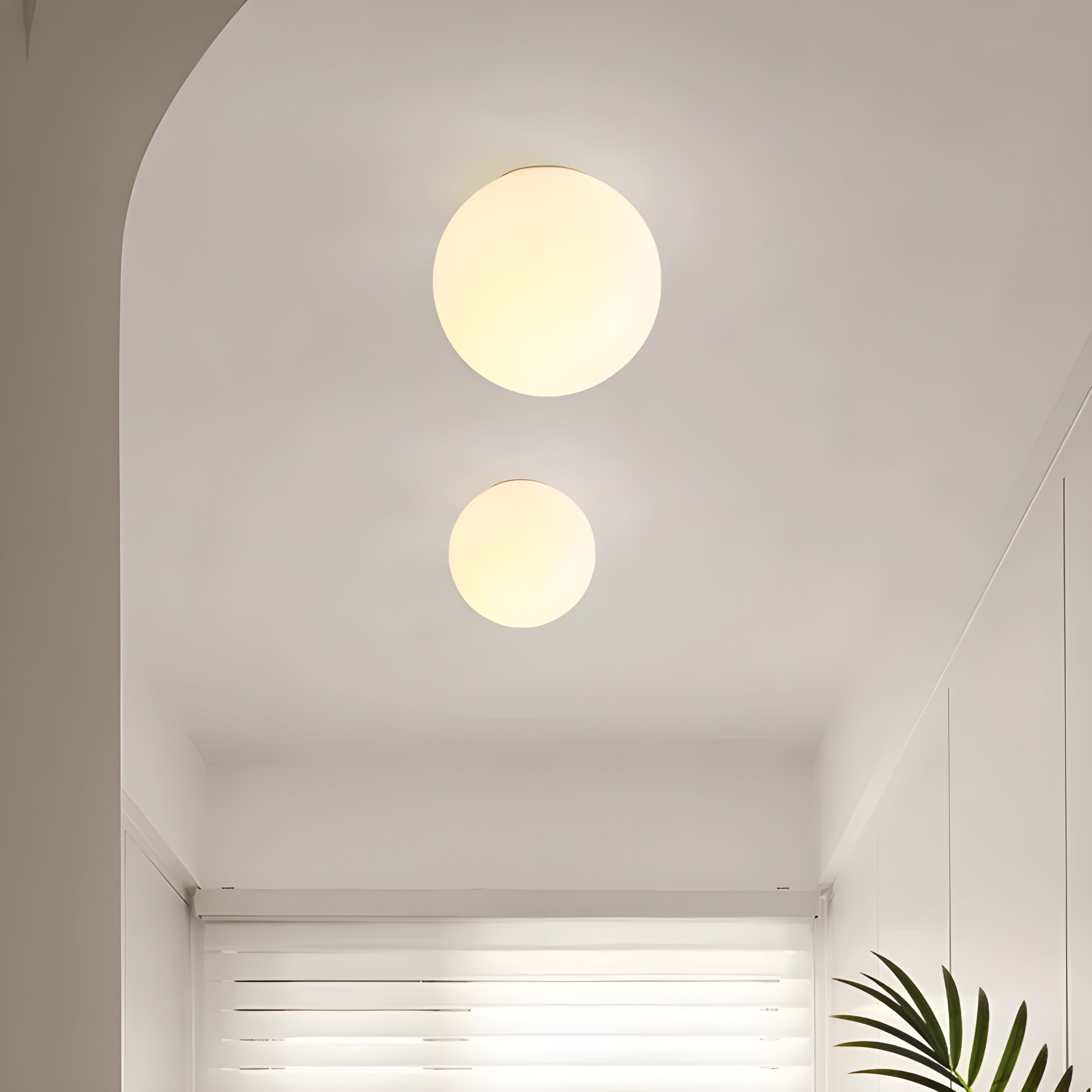 Modern Frosted Glass Wall Lamp