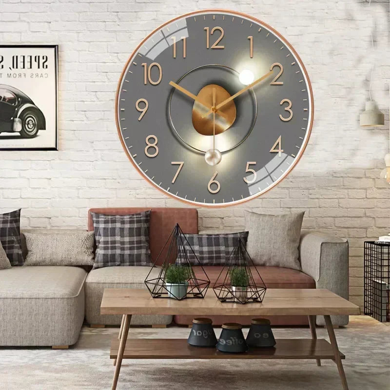 Modern Wall Clock Modern Decorative Non Ticking Home Clock