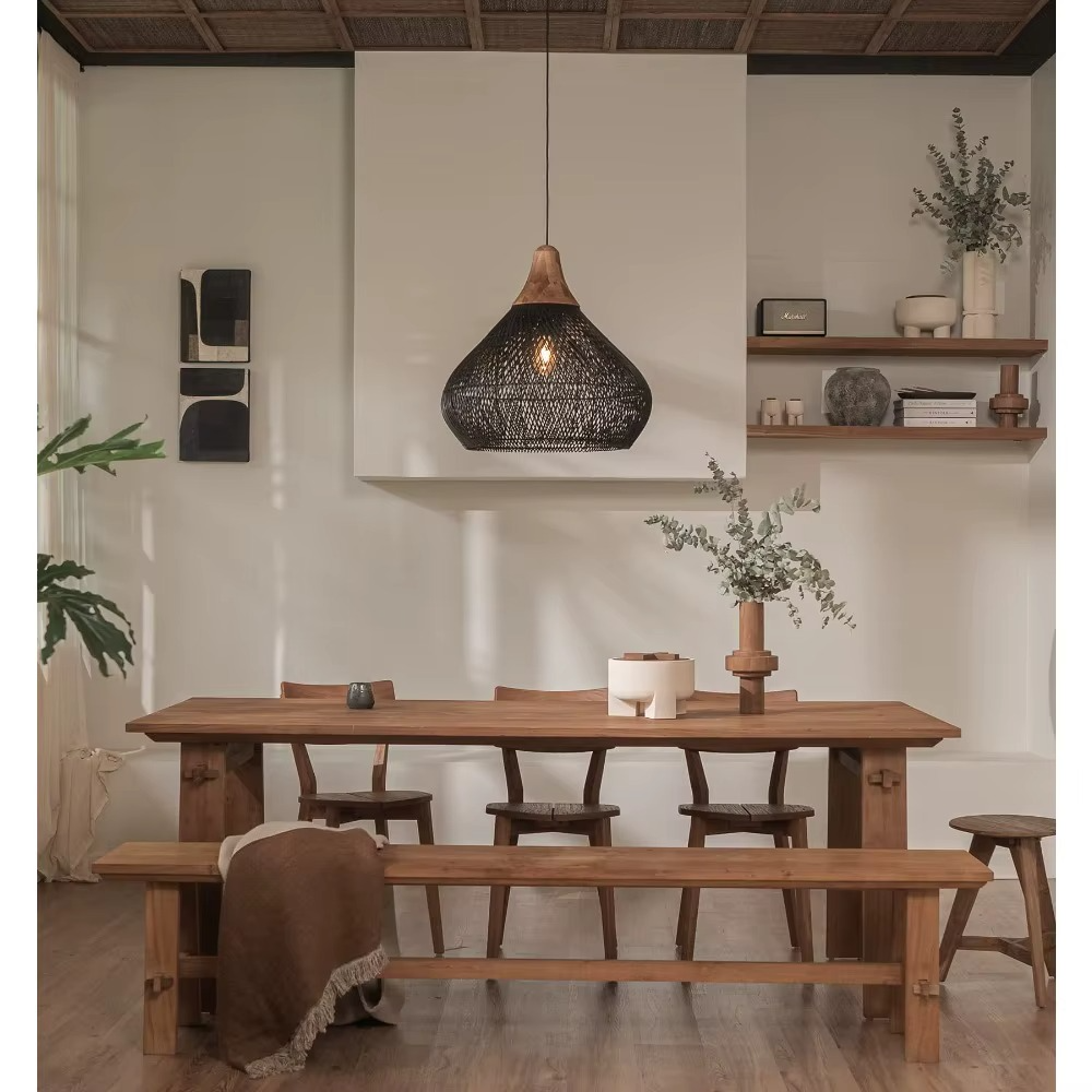 Japanese Woven Pendant Light