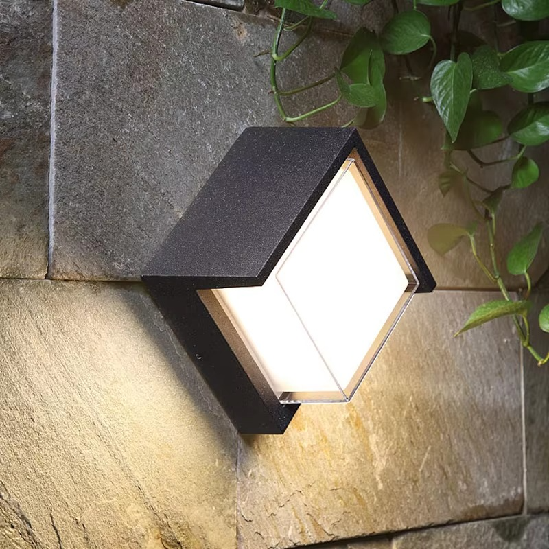 Solar Motion Sensor Wall Lamp Outdoor Lighting