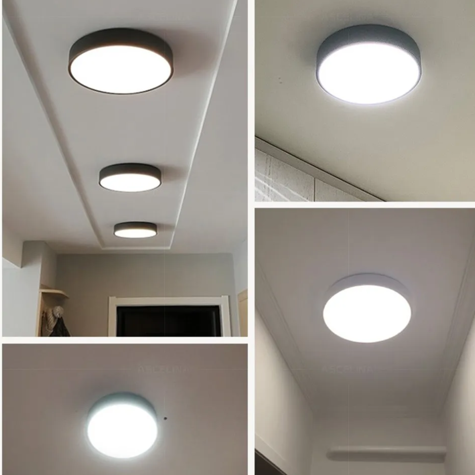 Round LED Ceiling Light with Metal Frame