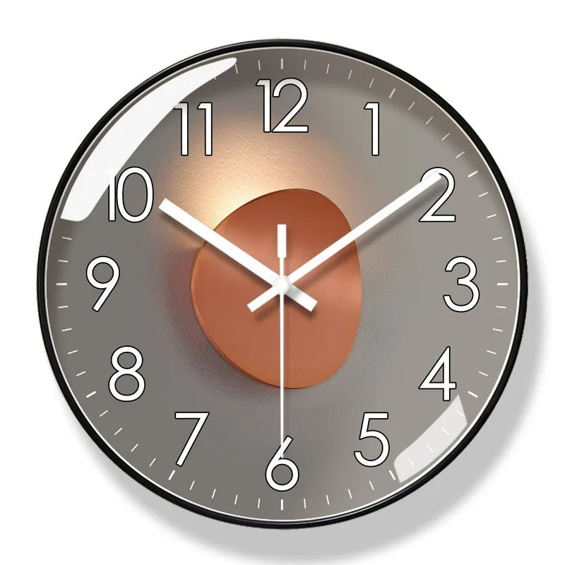 Luxury Modern Wall Clock Round Decorative Home Clock