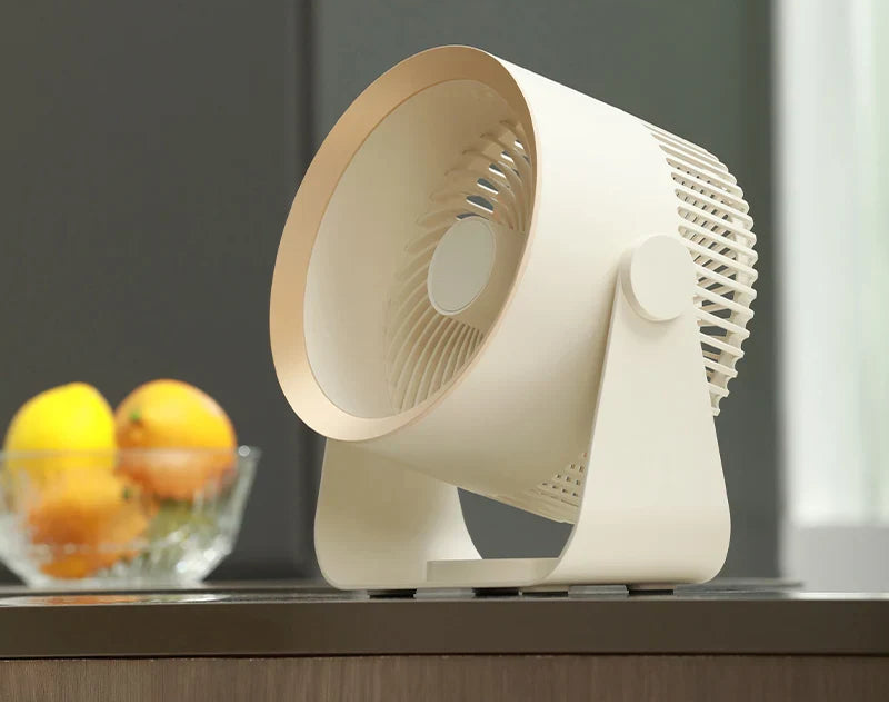 Draagbare Tafelventilator met Kantelstand en Circulaire Luchtopening