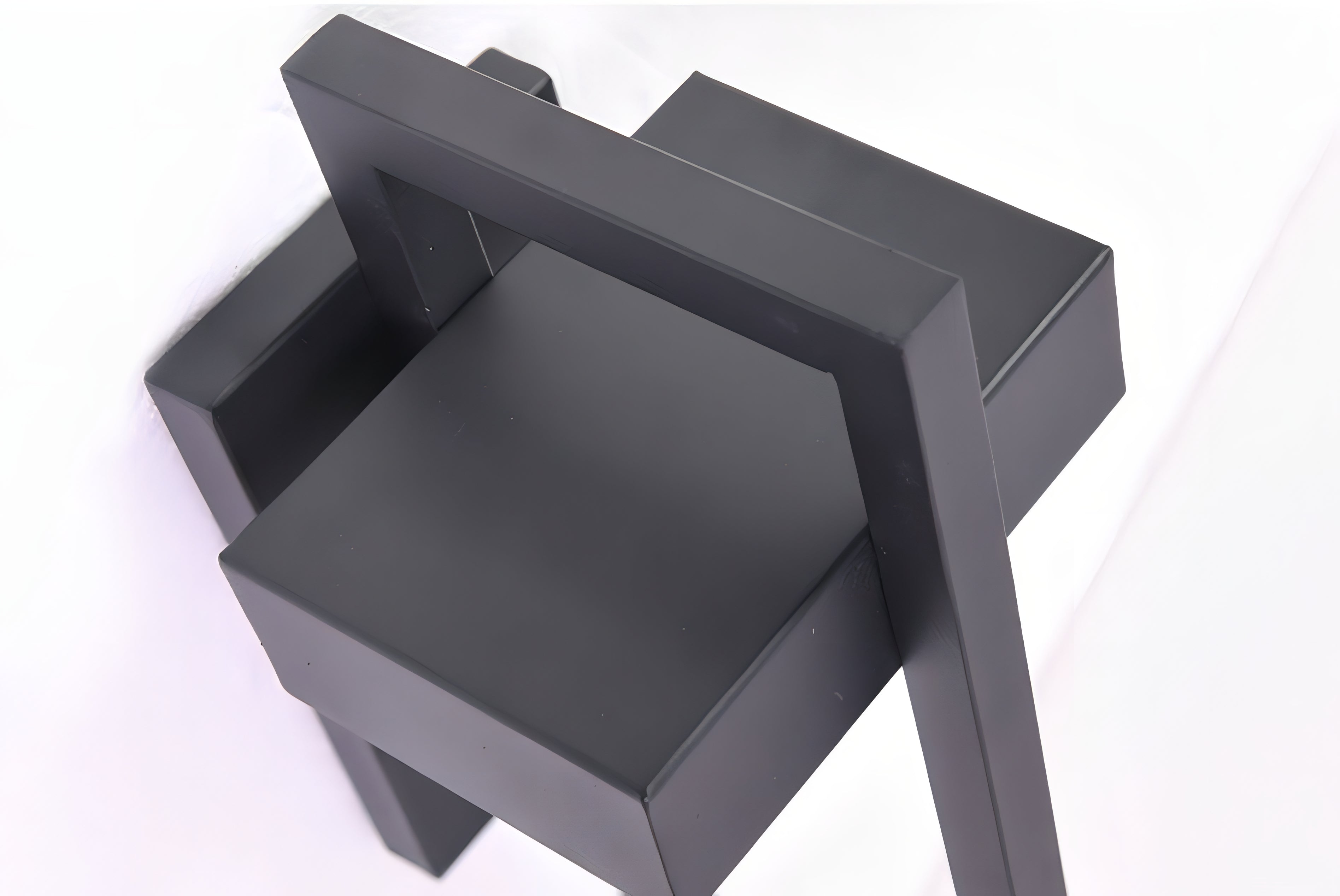 Modern Black Steel Outdoor Wall Lamp Architectural Design