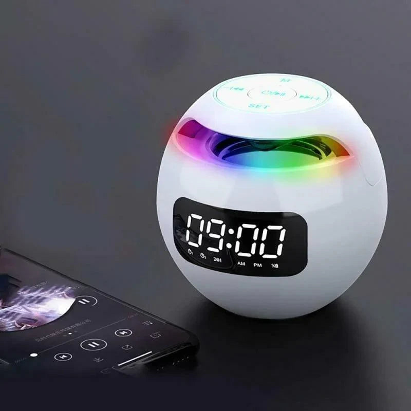Bluetooth Speaker Alarm Clock LED Digital Bedside