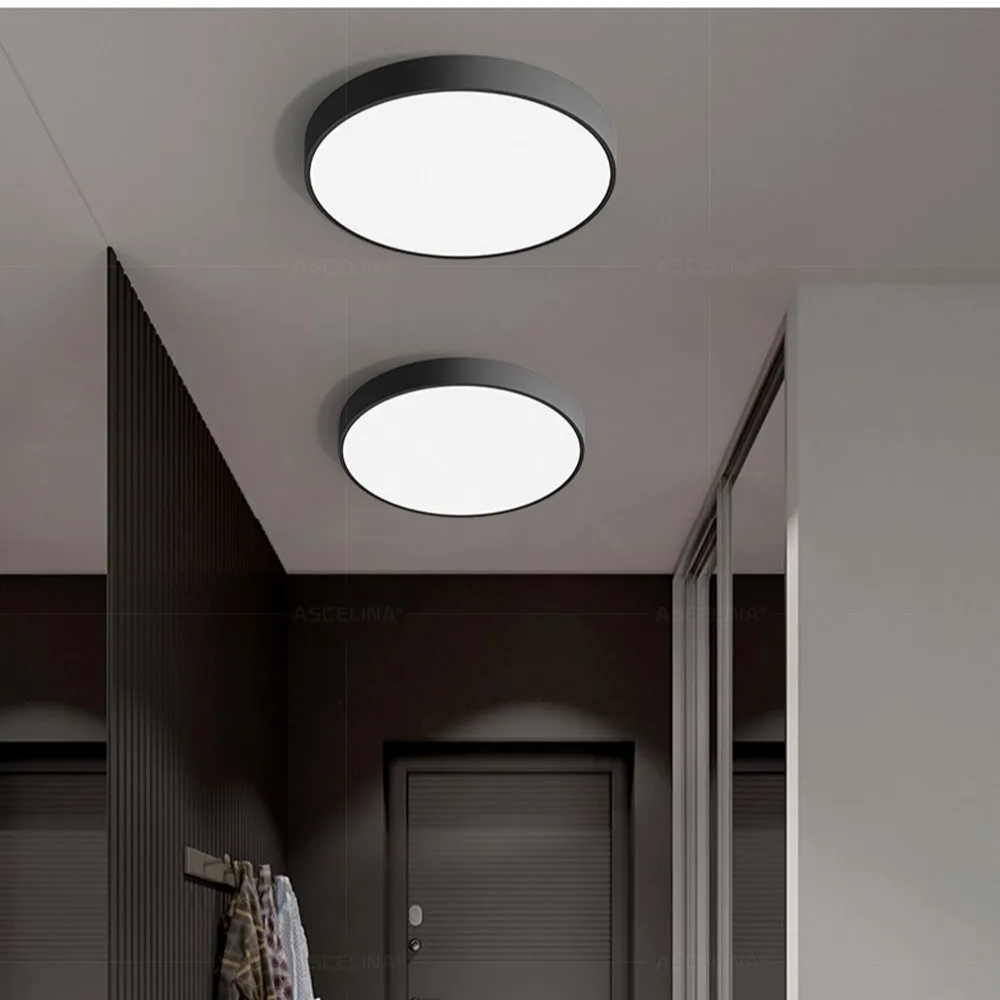 Round LED Ceiling Light with Metal Frame