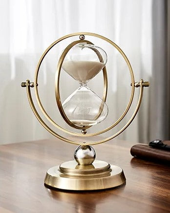 Luxury Hourglass Sand Timer Elegant Metal Frame