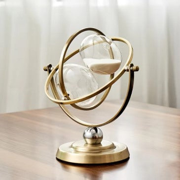 Luxury Hourglass Sand Timer Elegant Metal Frame