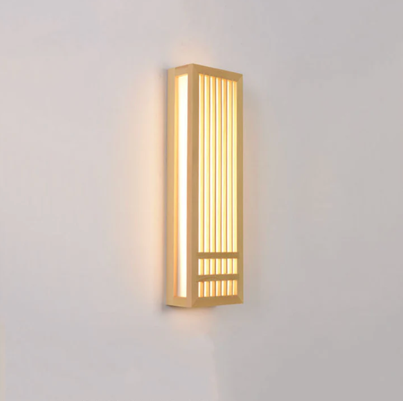 Japandi Houten Wandlamp LED Minimalistische Decoratieve Sconces