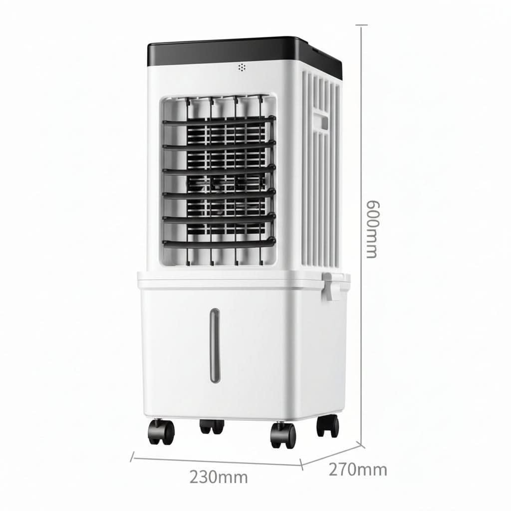 3-in-1 Draagbare Verdampingsluchtkoeler – Mobiele Koelventilator met Luchtreiniger