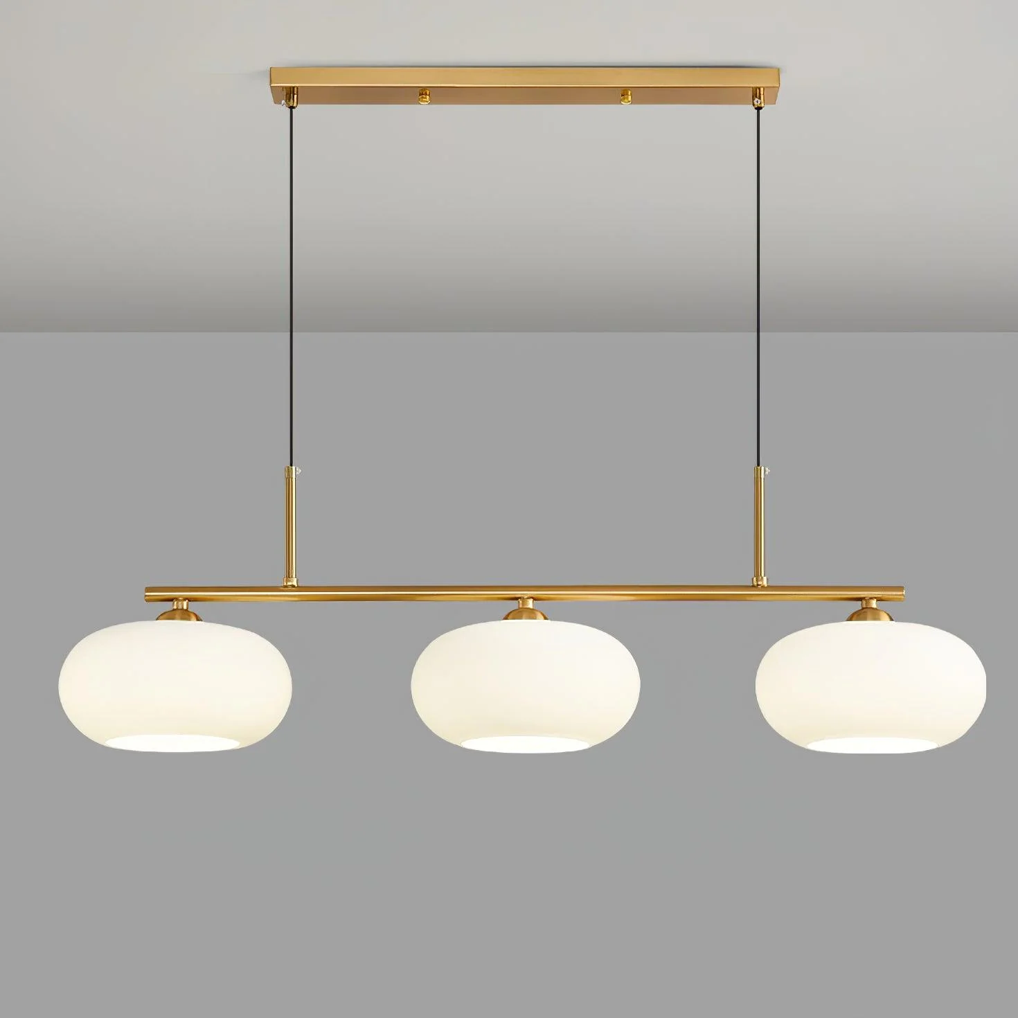 Modern 3-Light Bauhaus Island Pendant