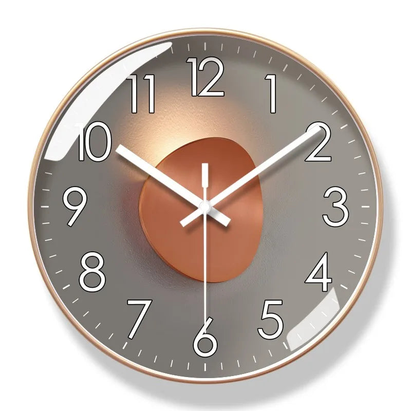 Luxury Modern Wall Clock Round Decorative Home Clock