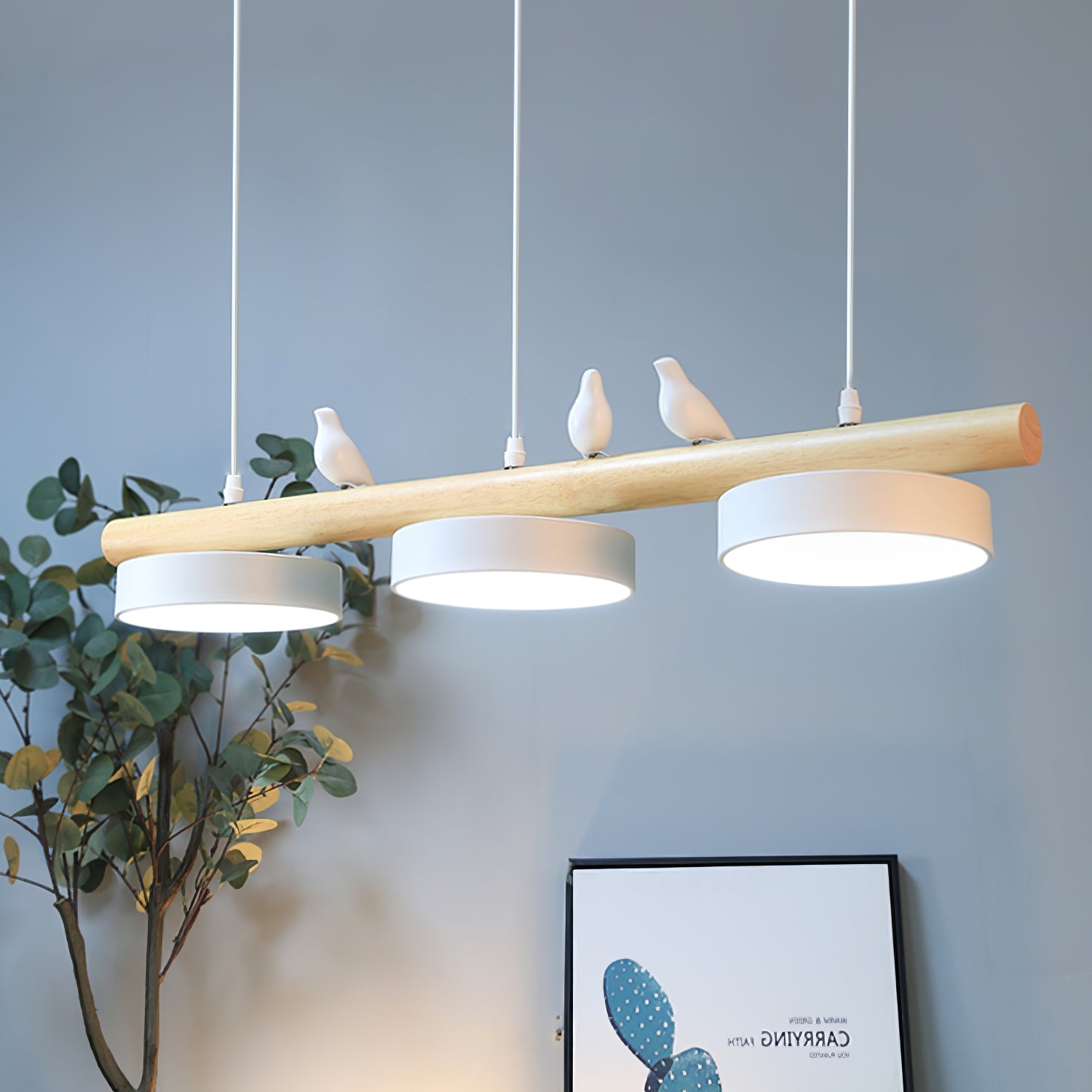 Nordic Bird Beam Pendant Lamp