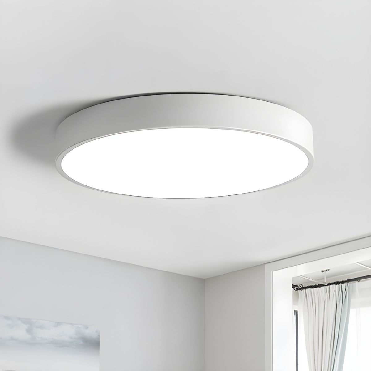 Slanke Scandinavische LED-plafondlamp