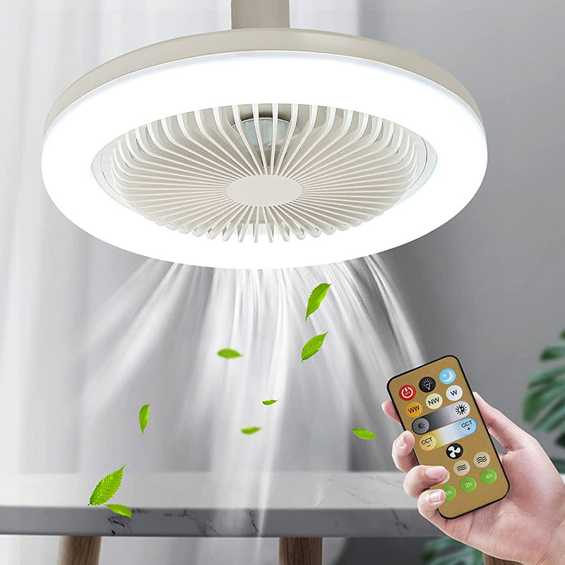 Plafondventilator Licht met Afstandsbediening en Ronde LED Ring