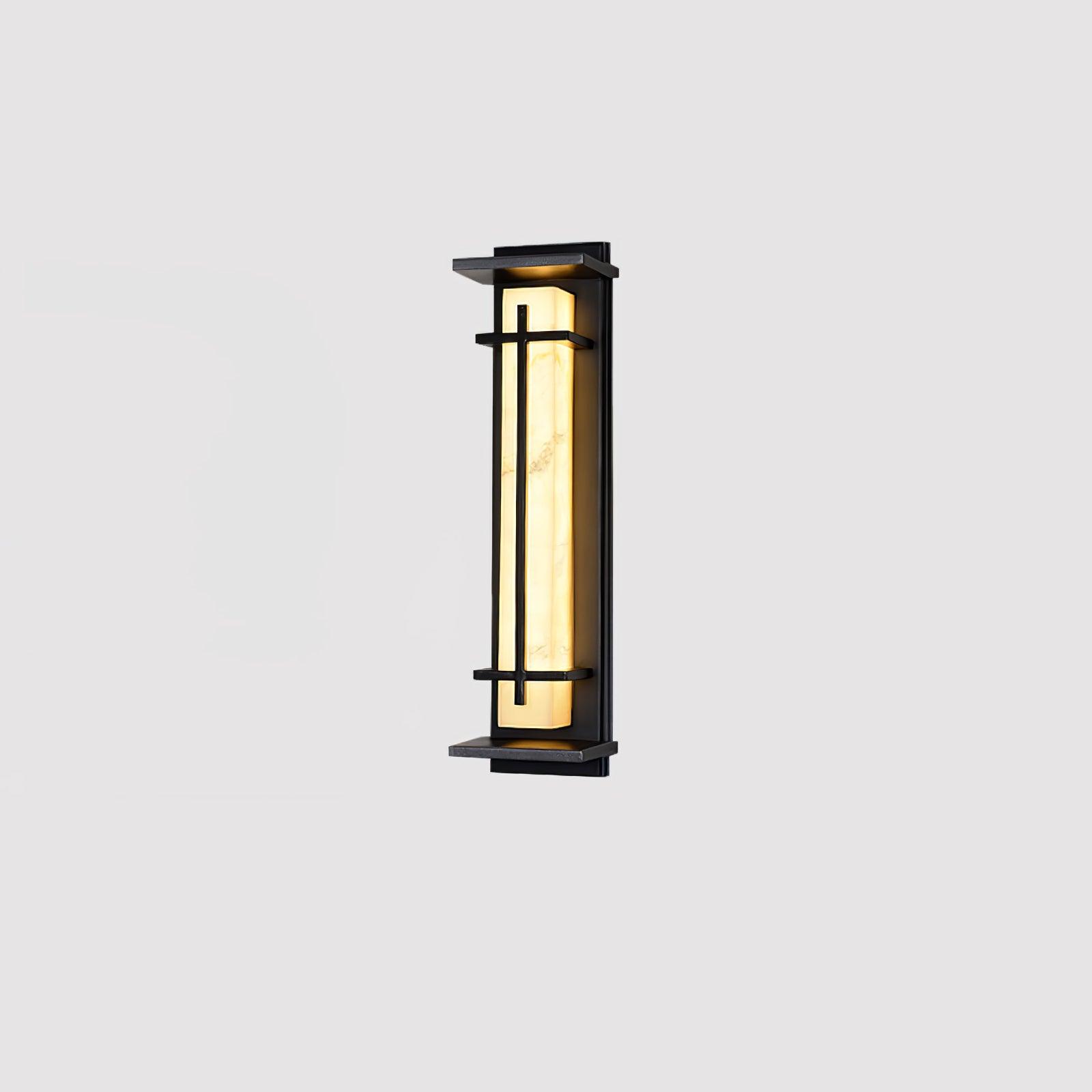 Outdoor Wall Light Waterproof LED Alabaster Style Exterior Lamp