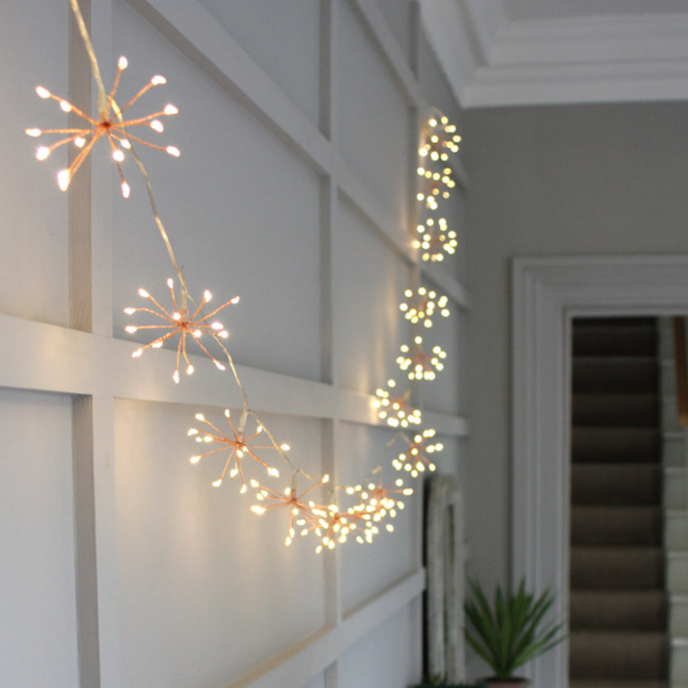 Copper Starburst String Lights