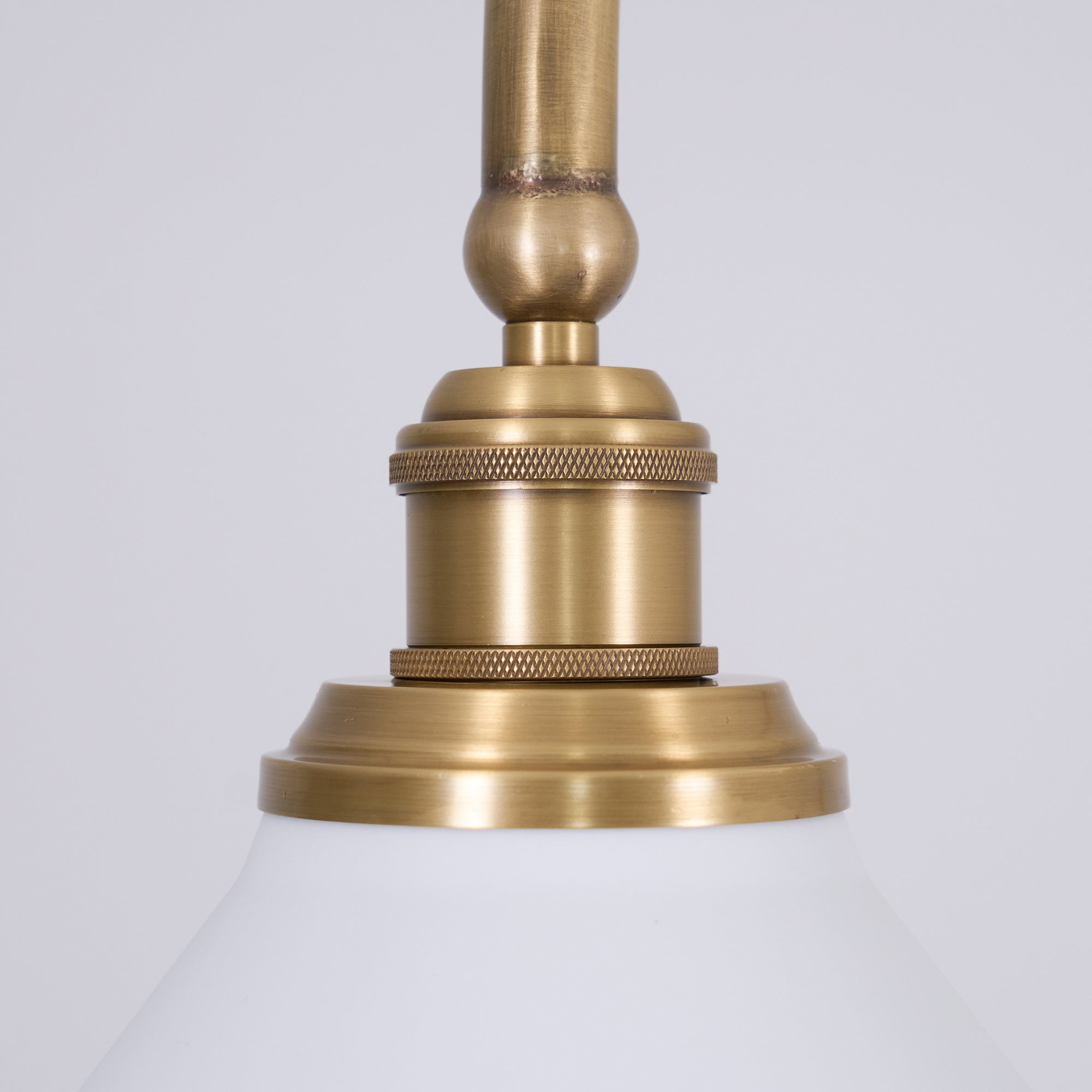 Brass Swing Arm Double Pendant Light