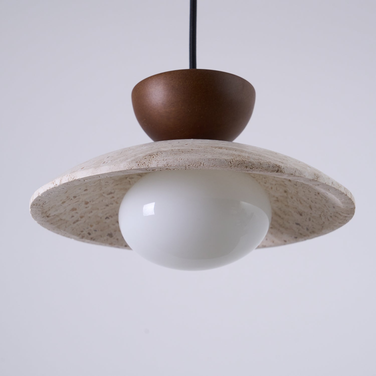 Travertine Dome Pendant Light