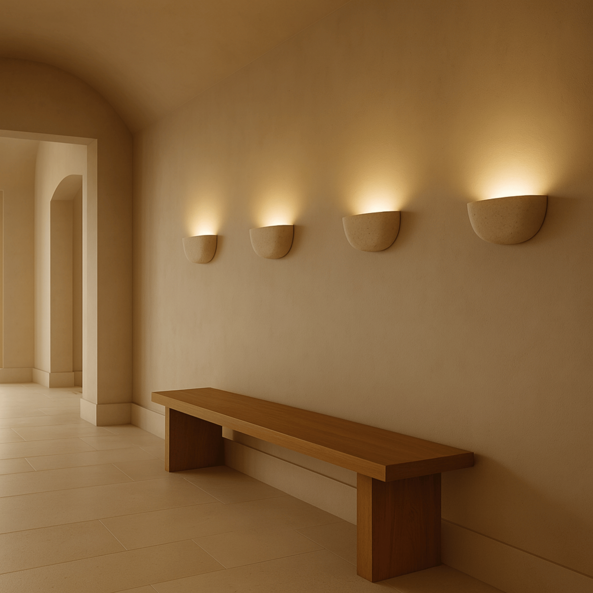 Wabi Sabi Steen Wandlamp Zachte Ambient Verlichting