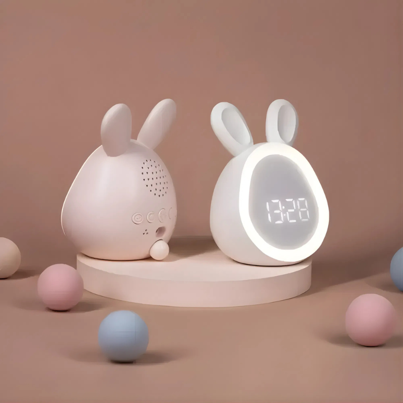 Rabbit Digital Alarm Clock With Night Light
