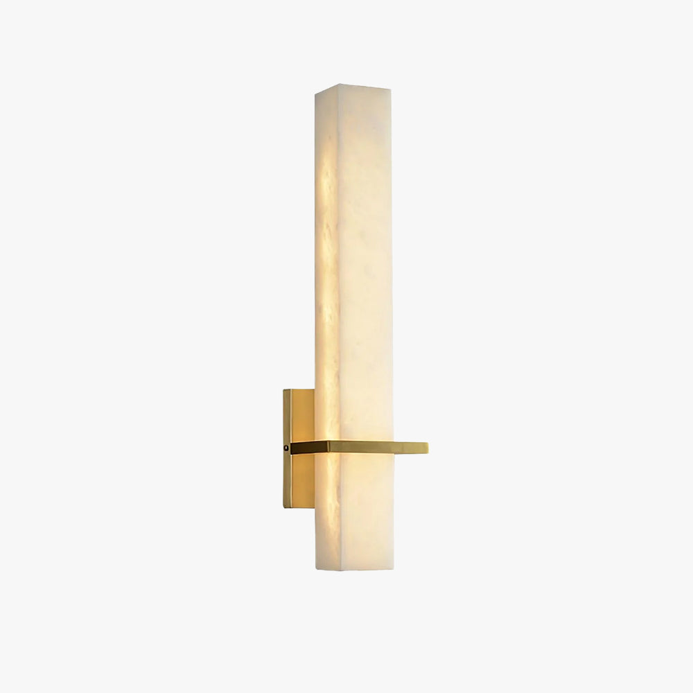 Modern Alabaster Wall Lamp Brass LED Indoor Wall Light Fixture