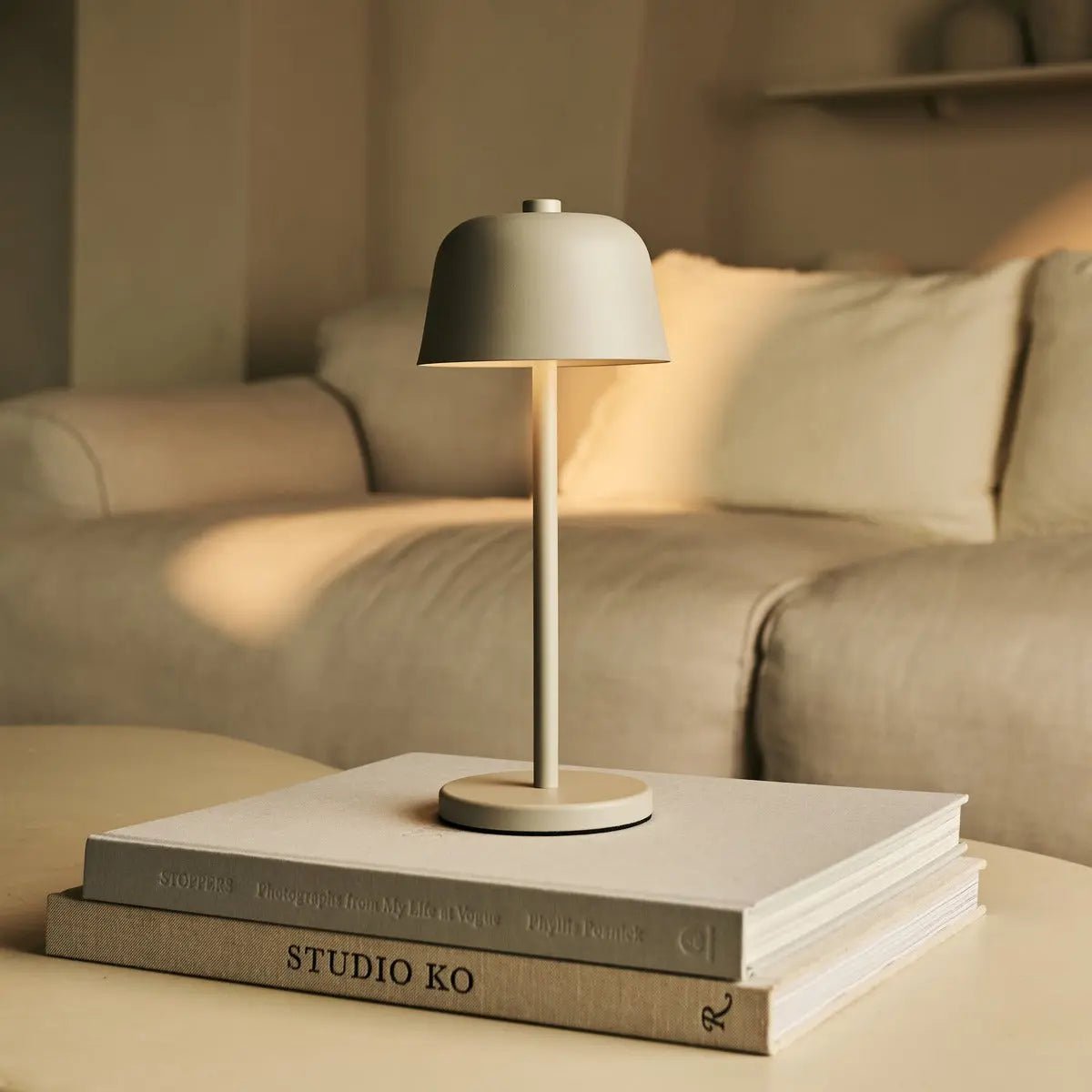Rechargeable Table Lamp Cordless Metal Base