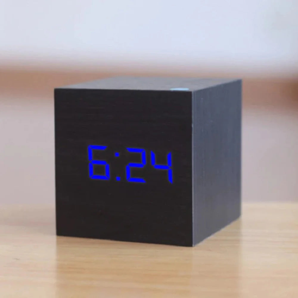 Compact Mini LED Digital Alarm Clock