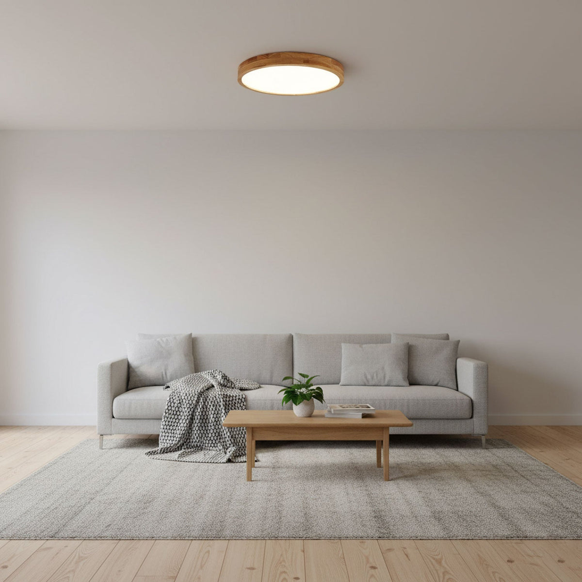 Wooden Geometric LED Ceiling Light