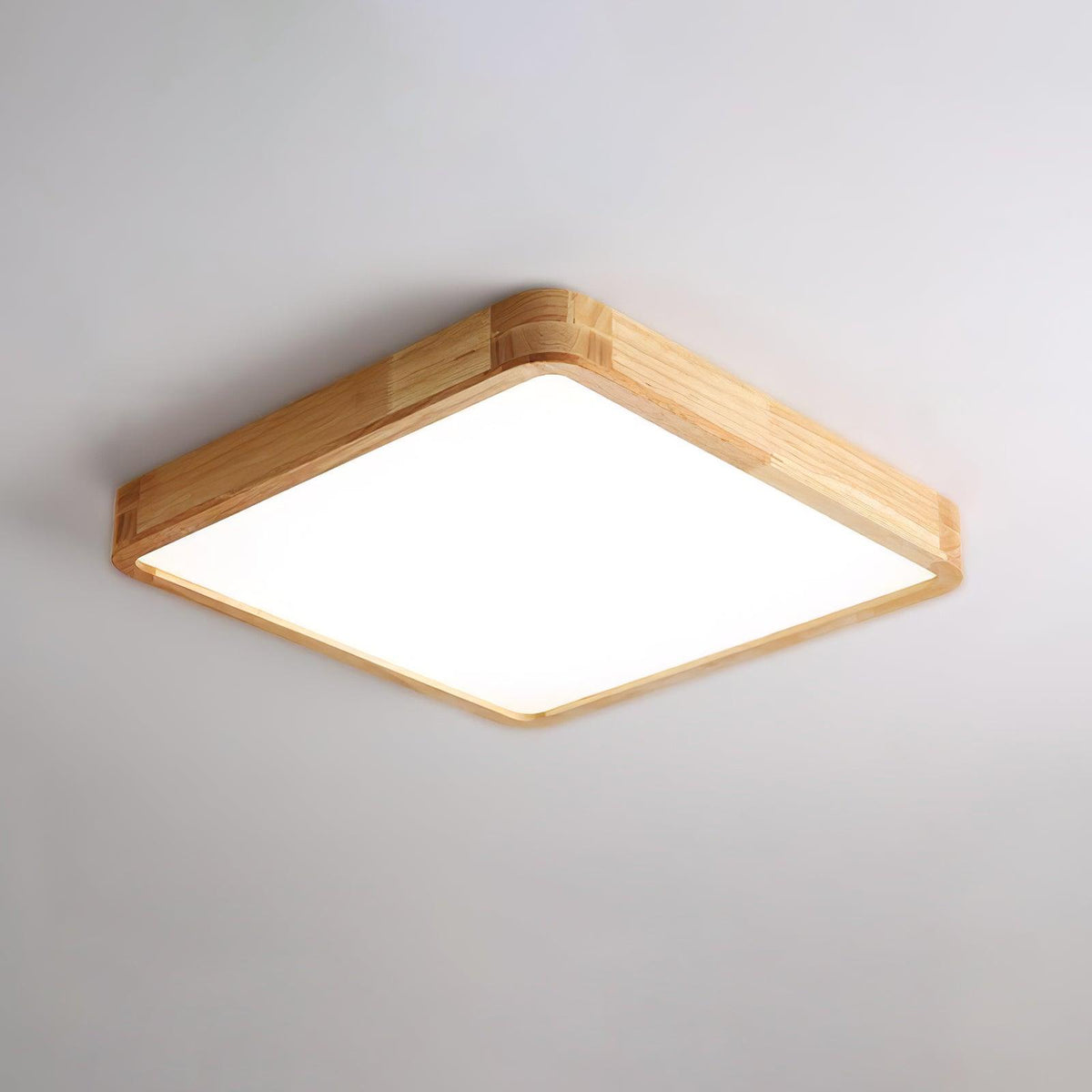 Wooden Geometric LED Ceiling Light