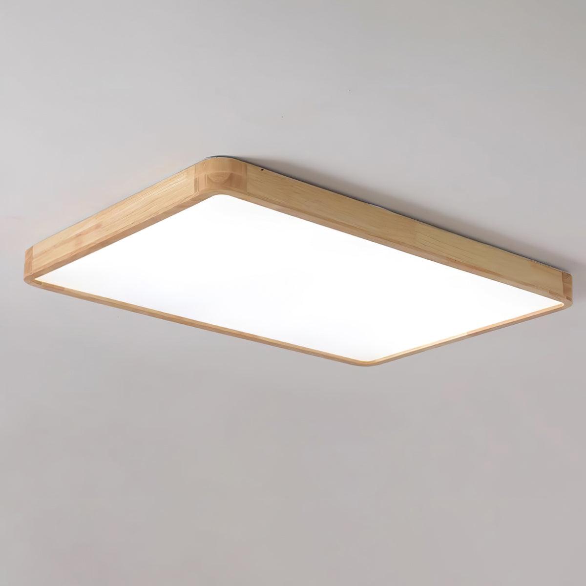 Wooden Geometric LED Ceiling Light