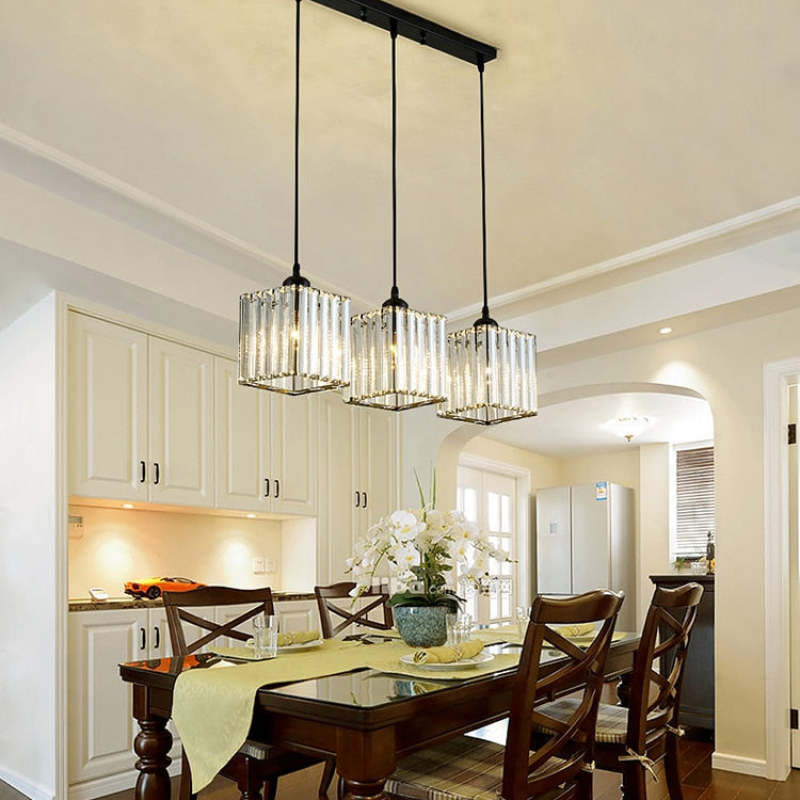 Cluster Pendant Light with Cylindrical Glass Shades