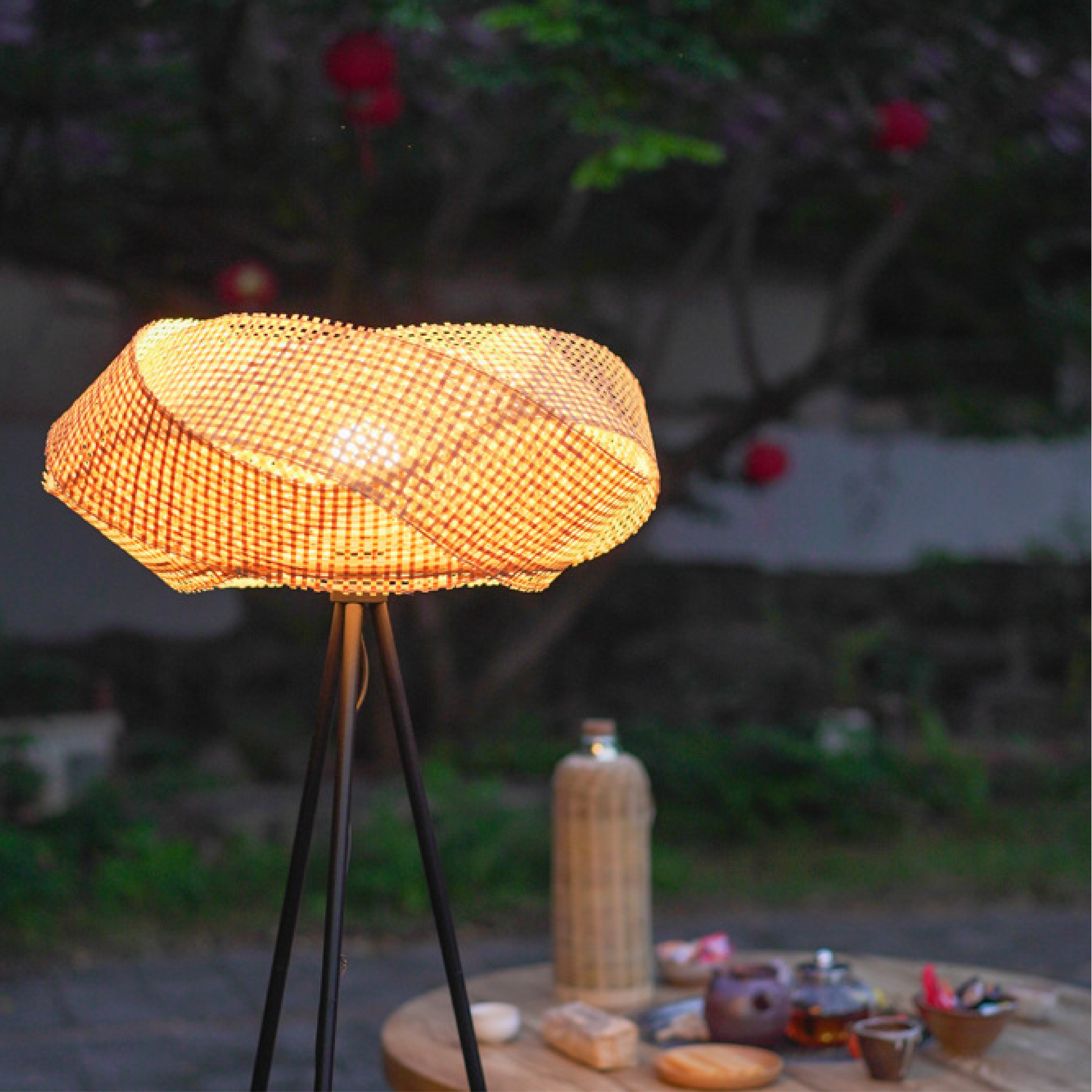 Minimalist Bamboo Floor Lamp