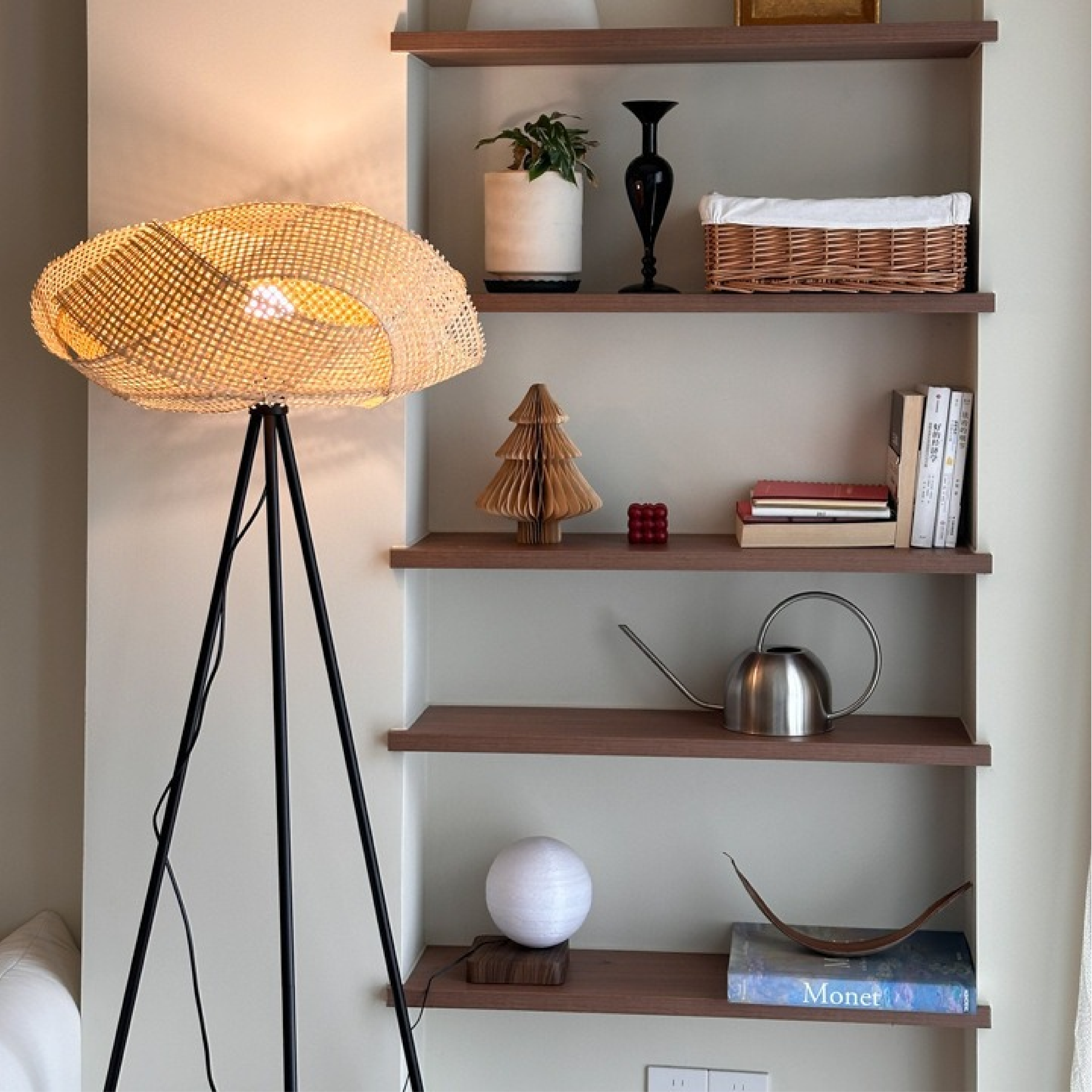 Minimalist Bamboo Floor Lamp