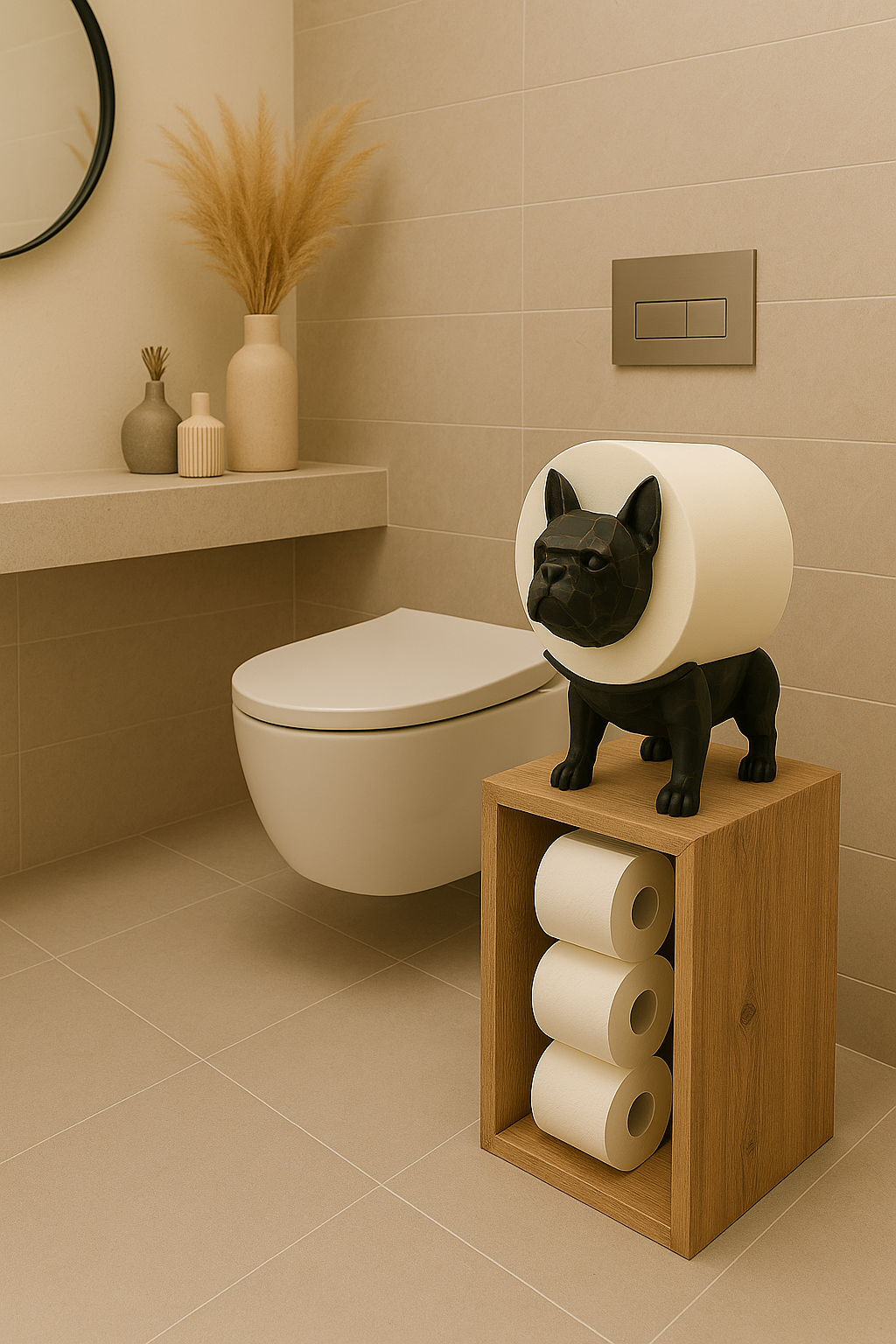 Animal Toilet Roll Holder Tabletop Decorative Figure