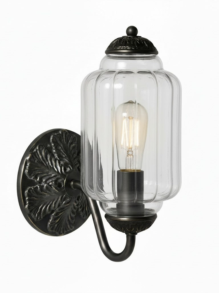 Vintage Milk Glass Wall Sconce Light