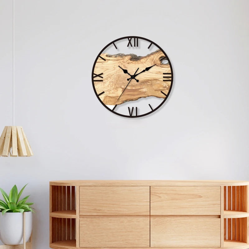 Modern Decorative Wall Clock for Living Room Interiors
