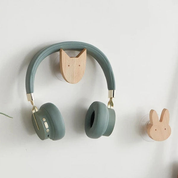 Wooden Animal Wall Hooks Coat Adhesive Hook Rack