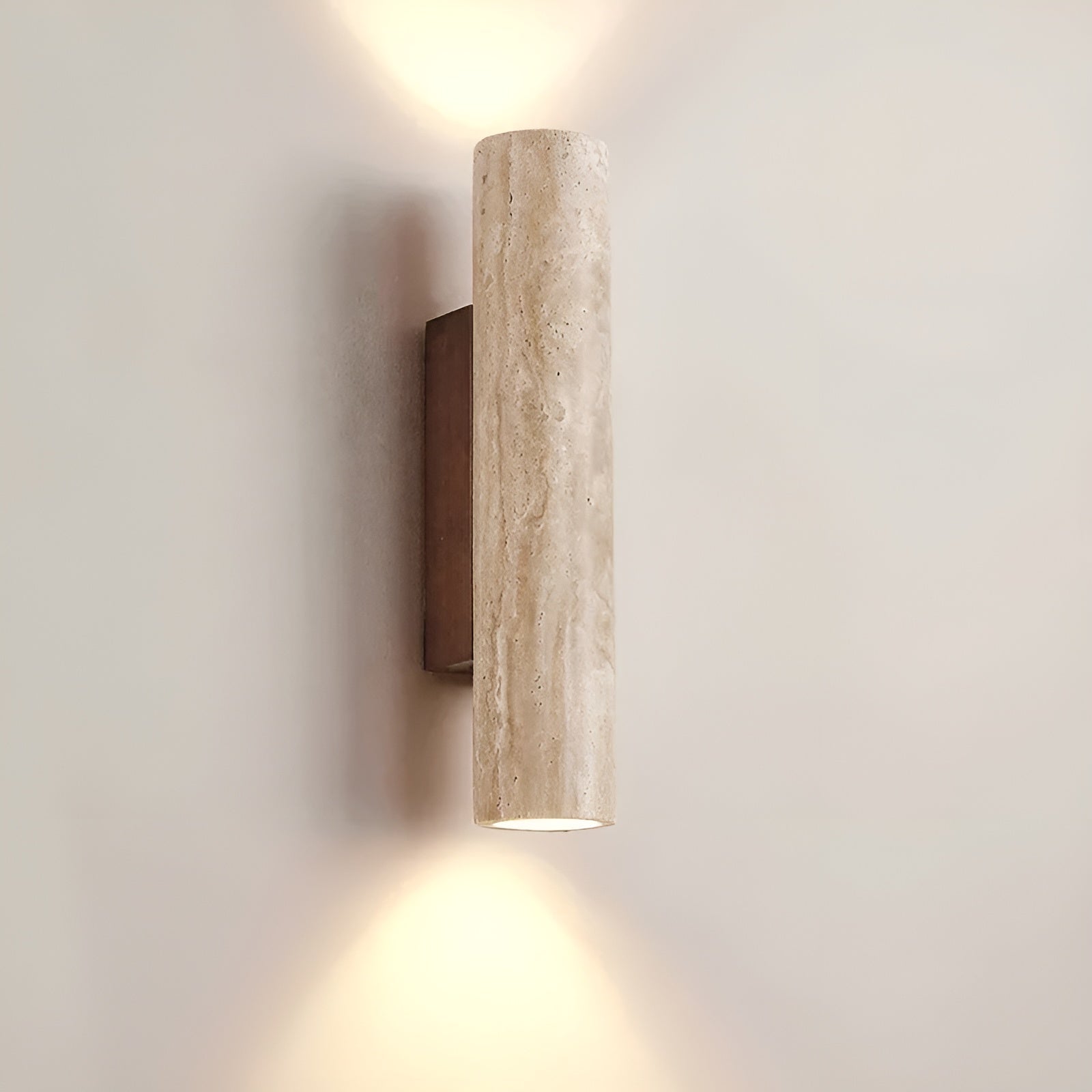 Luxury Travertine Up & Down Wall Sconce