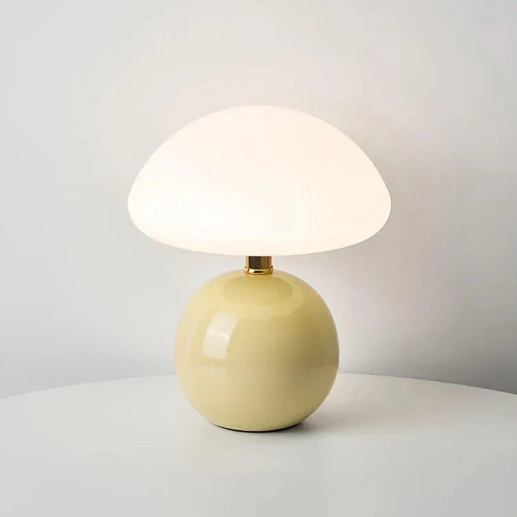 Modern Glass Mushroom Table Lamp