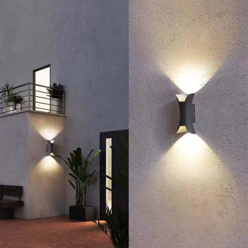 Sculpted Up-Down Outdoor LED Wall Light
