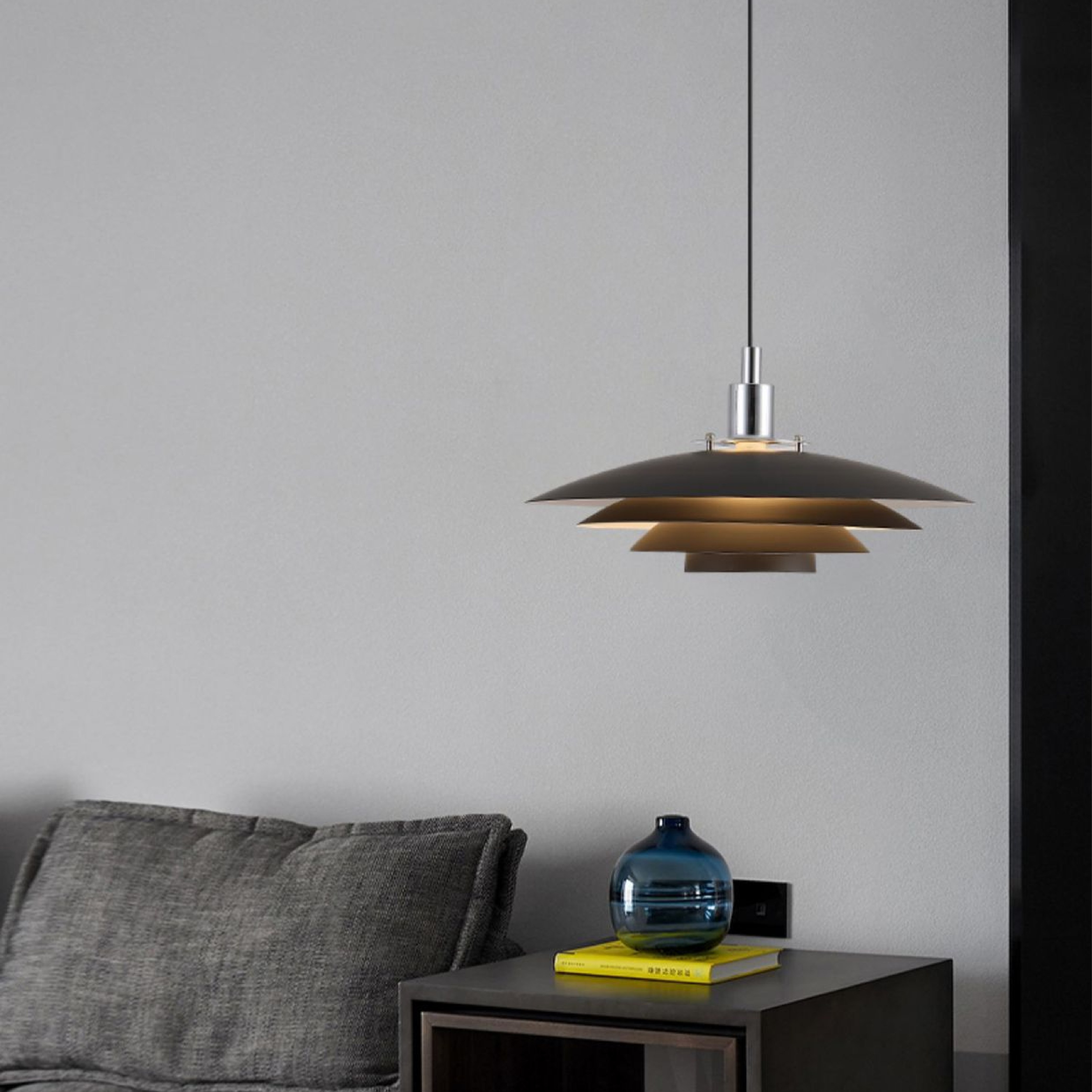 Modern Metal Layered Pendant Light