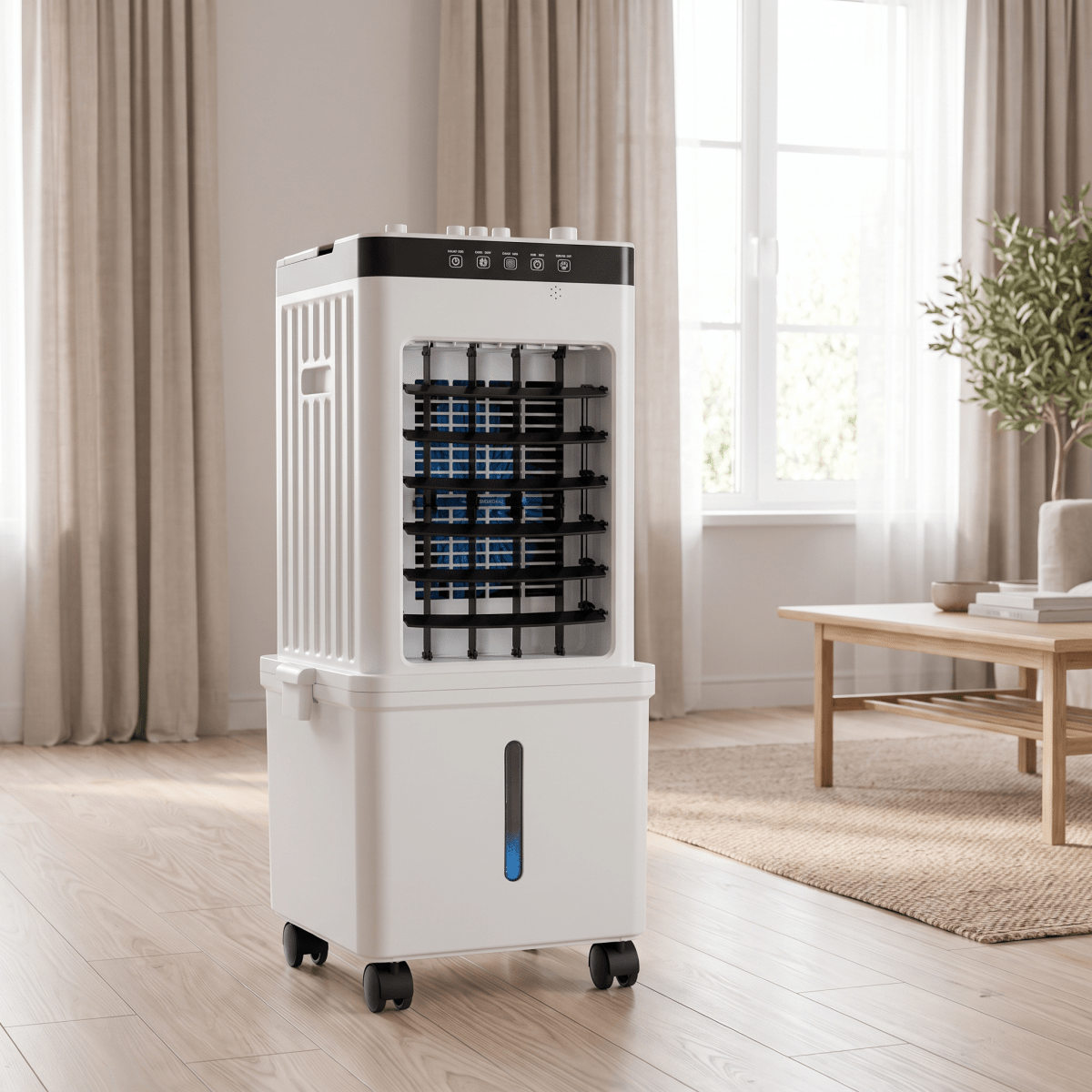 Portable 3-in-1 Evaporative Air Cooler – Cooling, Humidifying & Air Purifying