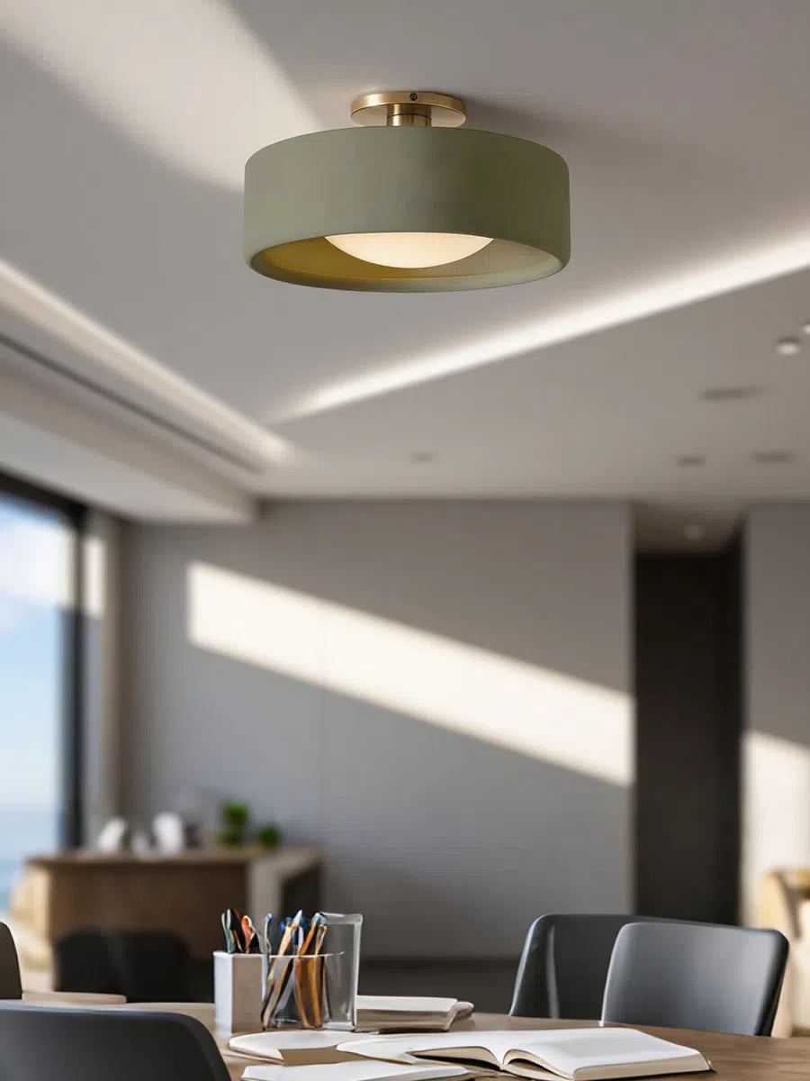 Porcelain Flush Mount Ceiling Light