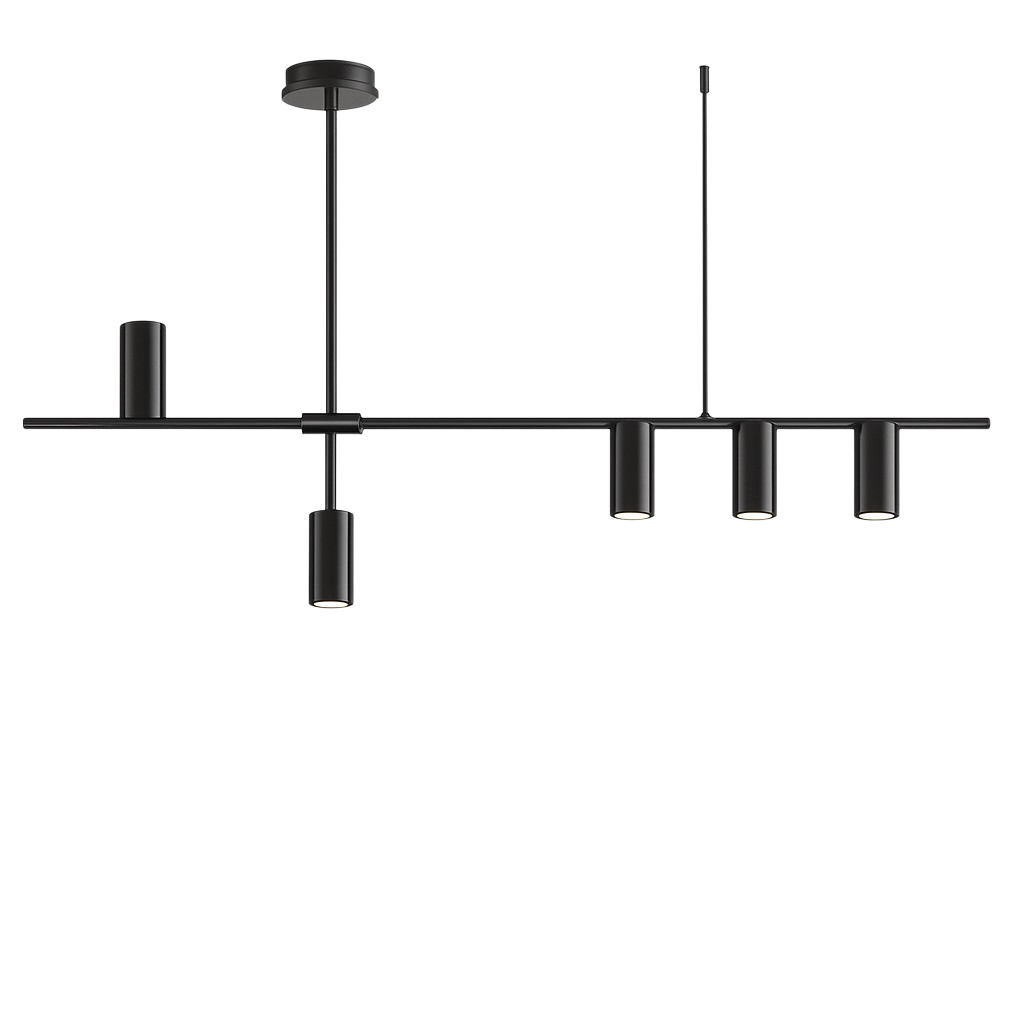 Minimalist Black Linear Kitchen Pendant Light