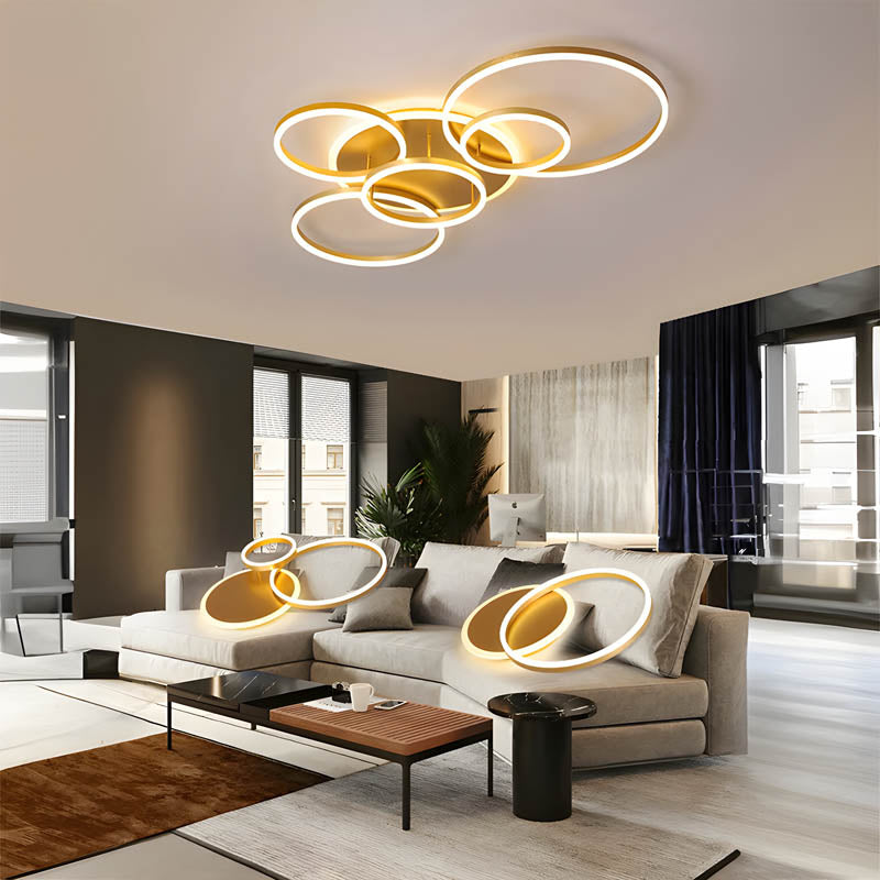 Modern Multi-Ring LED Ceiling Light