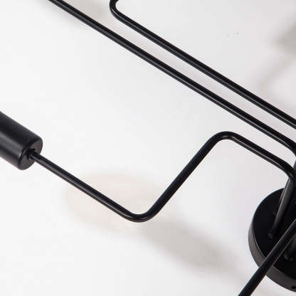 Industrial Black Ceiling Light Modern Multi Arm Sputnik Lamp