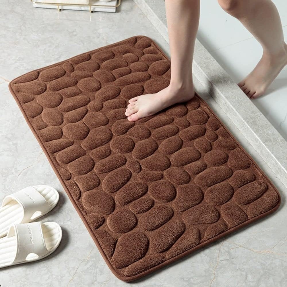 Soft Bath Mat Non Slip Bathroom Floor Mat Water Absorbent