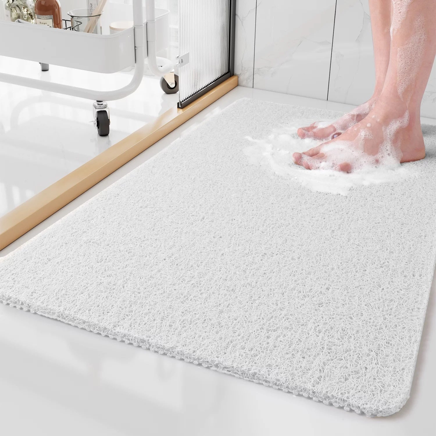 Bathroom Bath Mat Non Slip Soft Floor Mat Water Absorbing