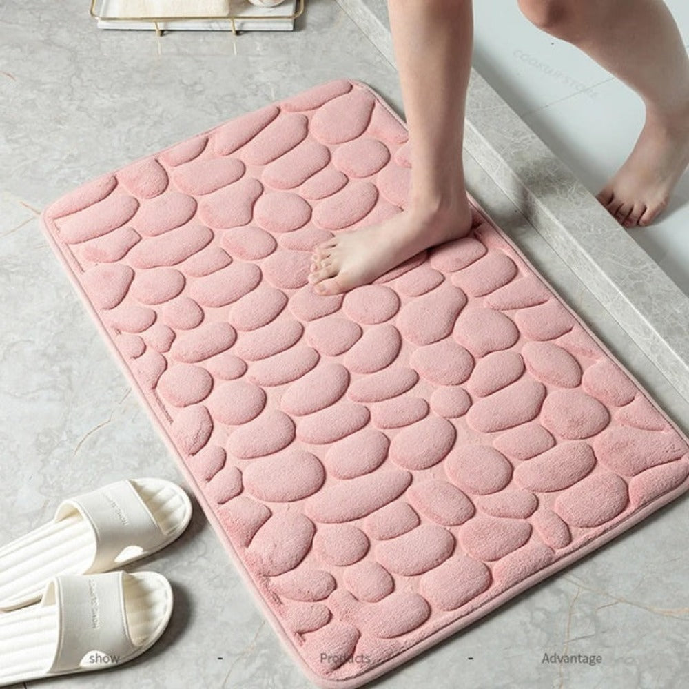 Soft Bath Mat Non Slip Bathroom Floor Mat Water Absorbent